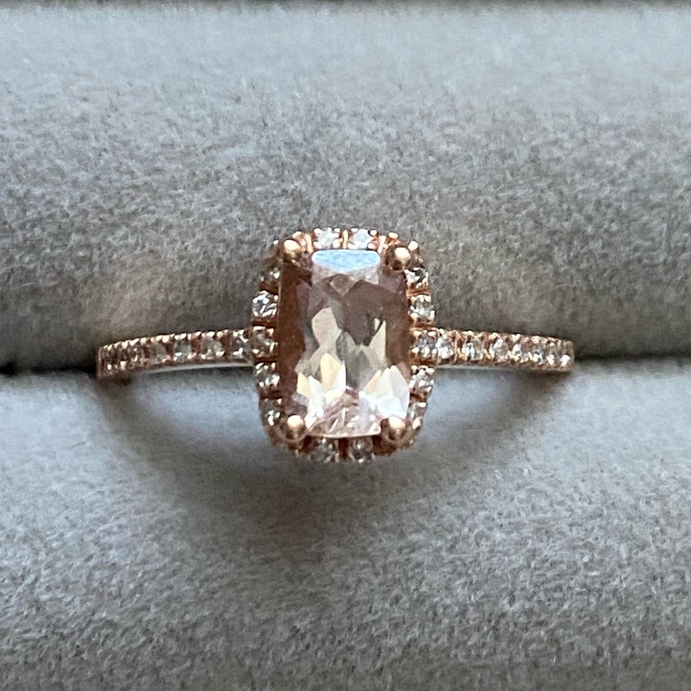 Morganite ring